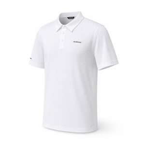 Three Color Minimal Short Sleeve Polo Shirt