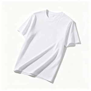 White Cotton Crew Neck Short Sleeve T-Shirt