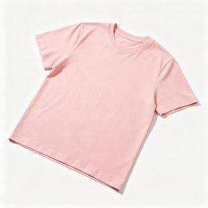 Pink Cotton Crew Neck Short Sleeve T-Shirt