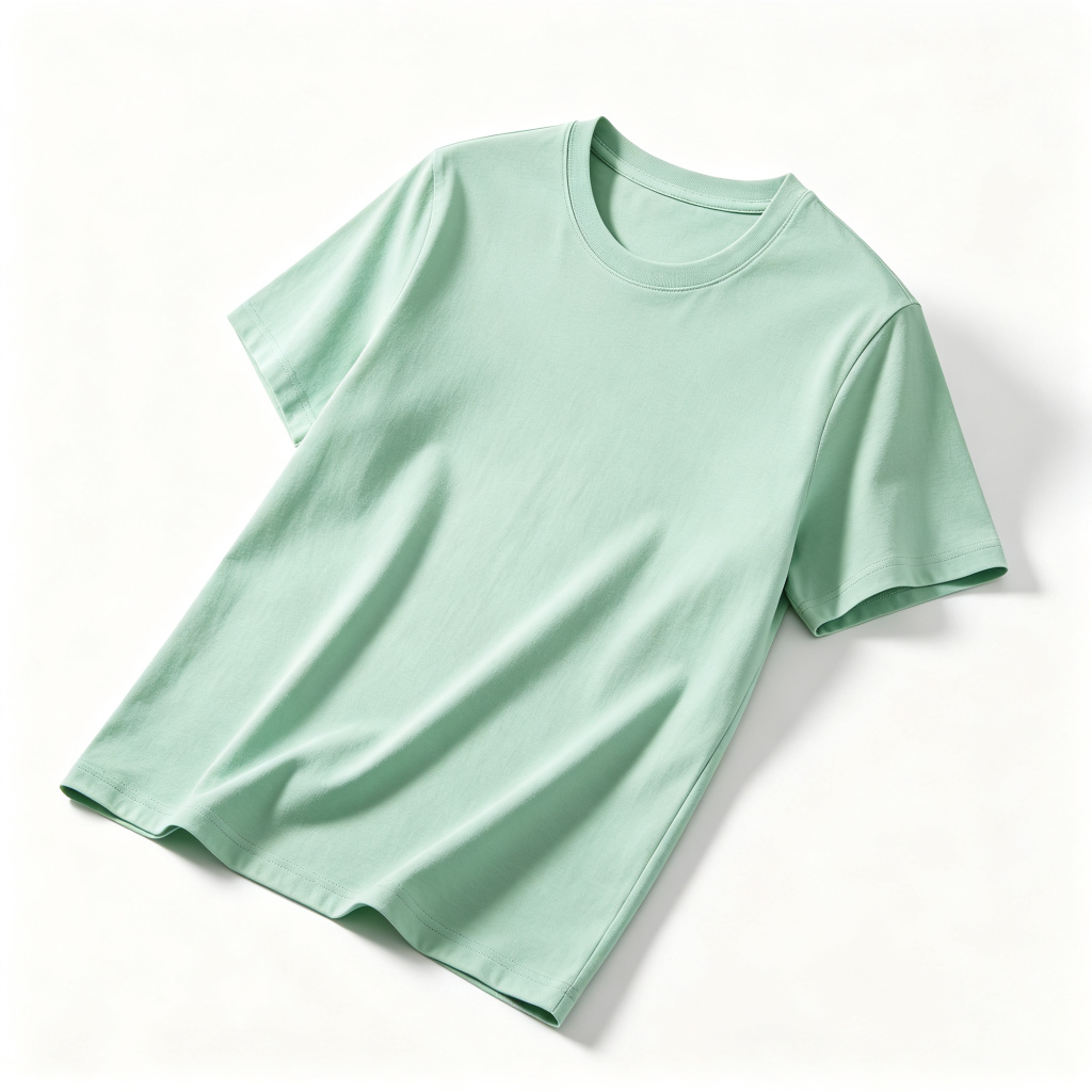 Mint Green Crew Neck Short Sleeve T-Shirt