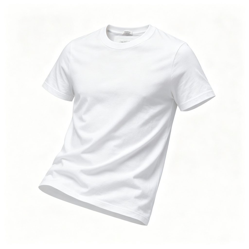 White Crew Neck Short Sleeve T-Shirt
