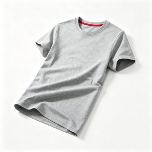 Heather Gray Crew Neck Short Sleeve T-Shirt