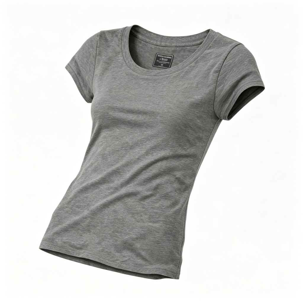 Women's Heather Gray Crew Neck T-Shirt