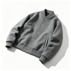 Gray Baseball Jacket