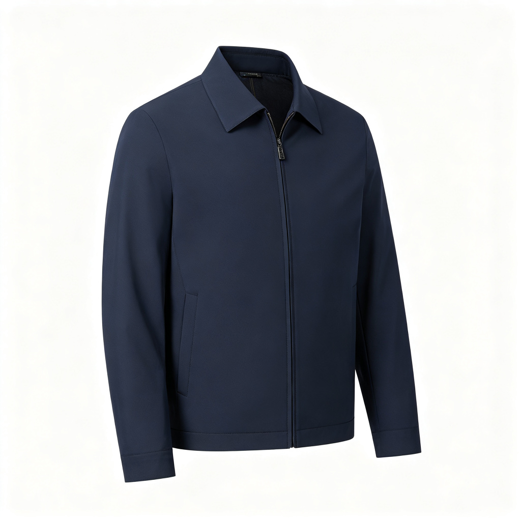 Dark Blue Casual Jacket