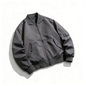 Dark Gray Bomber Jacket