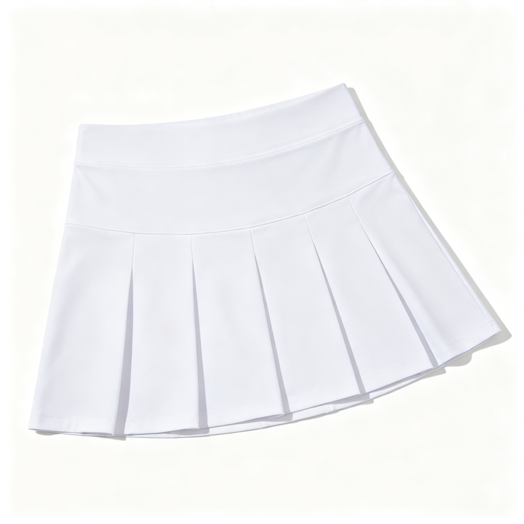 White Pleated Tennis Skirt
