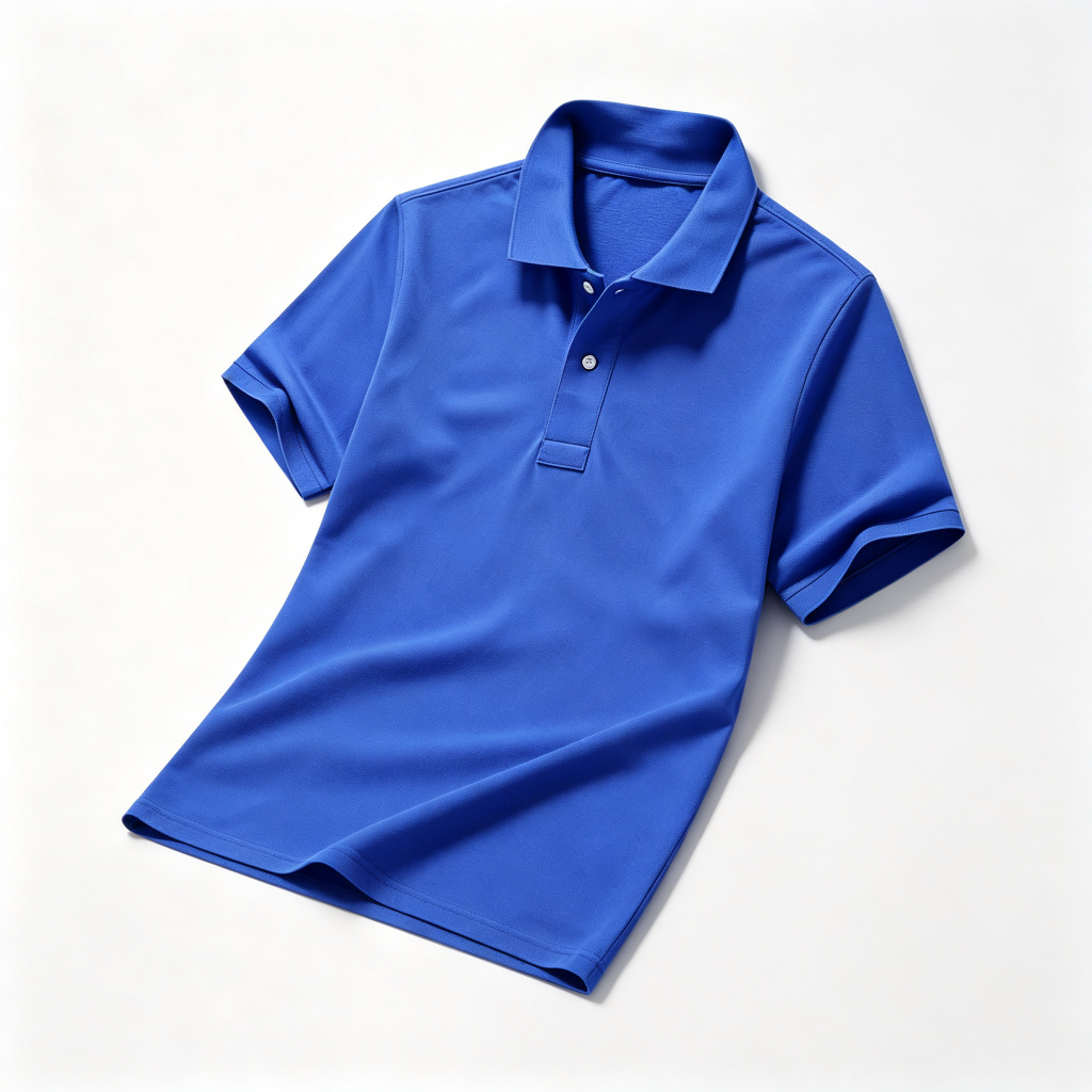 Royal Blue Polo Collar Polo Shirt