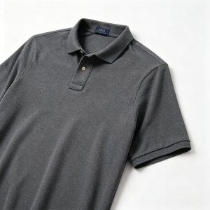 Dark Heather Gray Polo Collar Polo Shirt