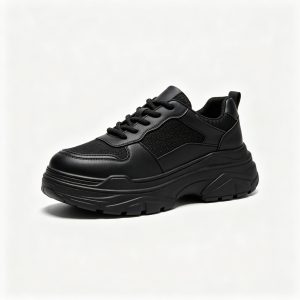 Black Platform Chunky Sneakers