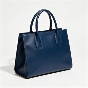 Dark Blue Leather Bag