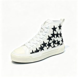 White Star High Top Canvas Shoes