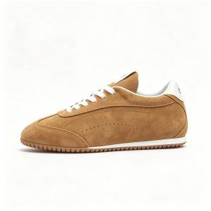 Camel Suede Retro Sneakers