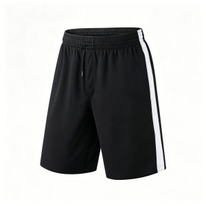 Black White Trim Sport Shorts