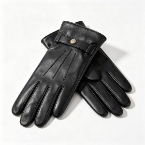 Black Leather Gloves