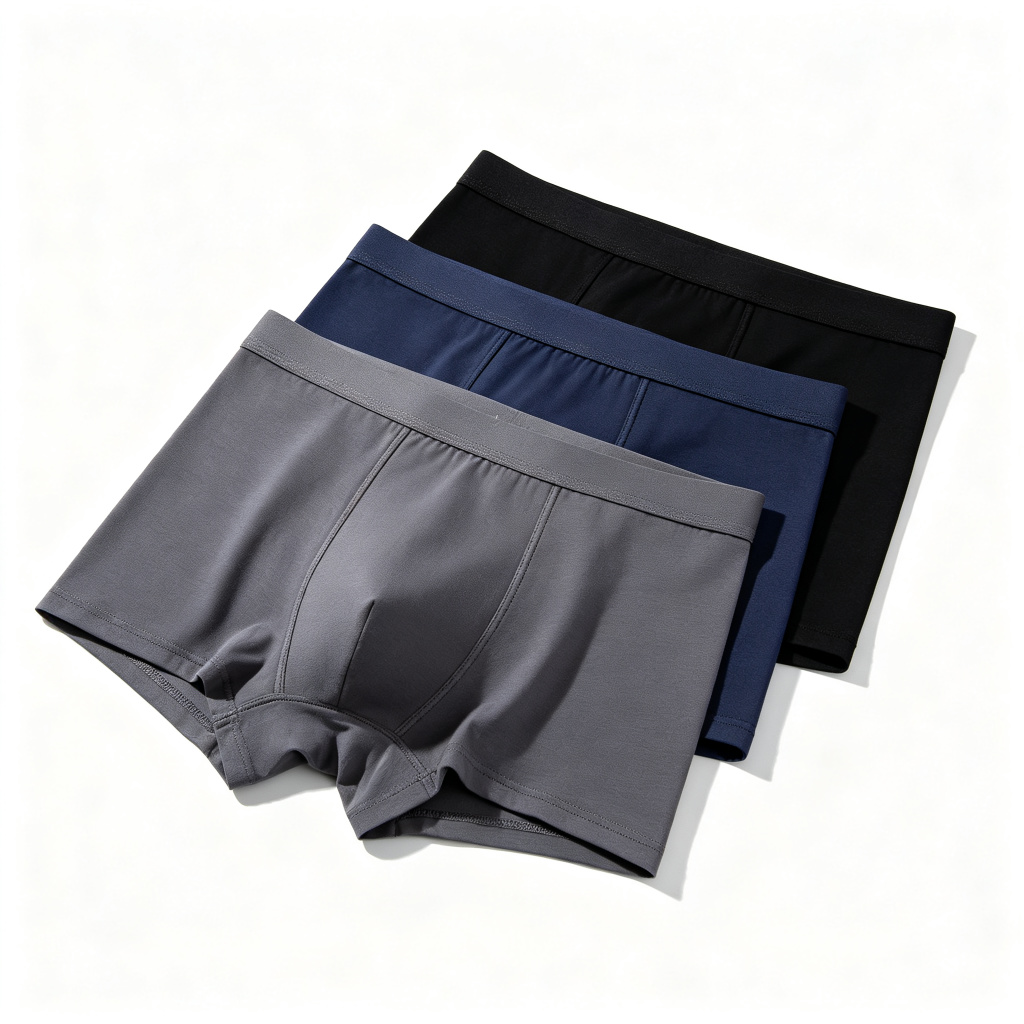 Men's Boxer Briefs 3-Pack - Black/Grey/Navy