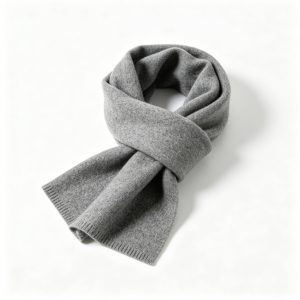Gray Cashmere Scarf