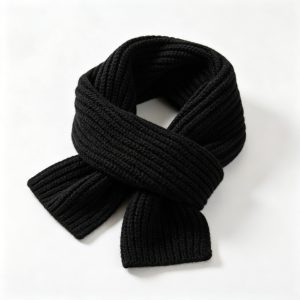 Black Knit Scarf