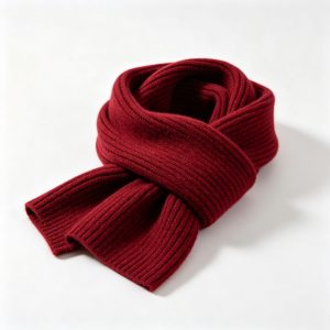 Burgundy Knit Scarf