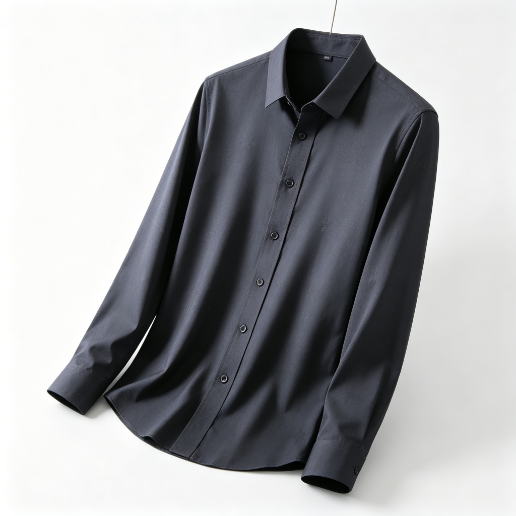 Black Dress Long Sleeve Shirt