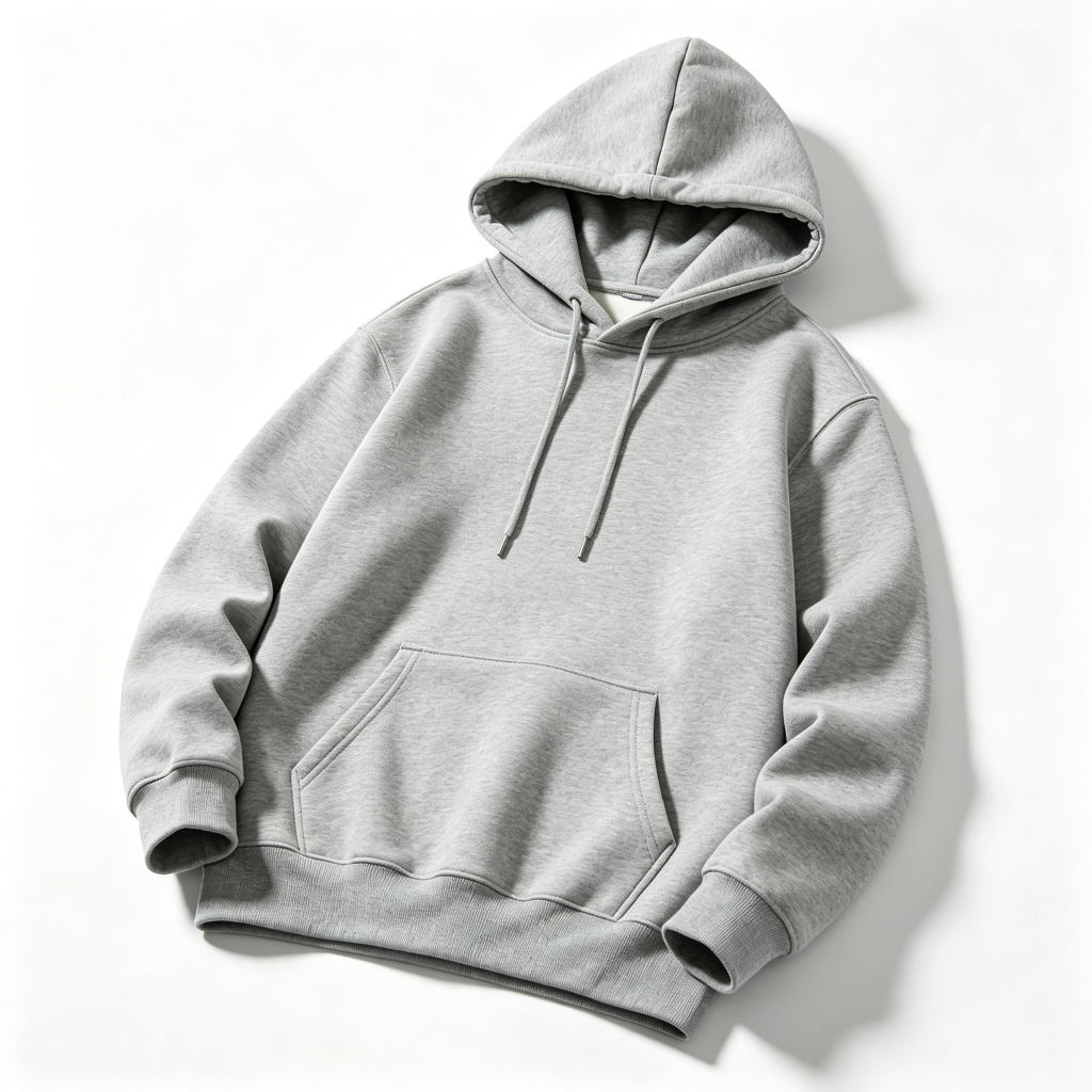 Light Gray Hooded Sweatshirt