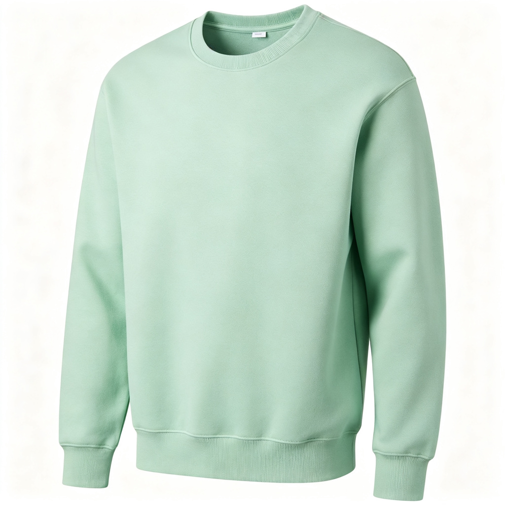 Mint Green Crew Neck Sweatshirt