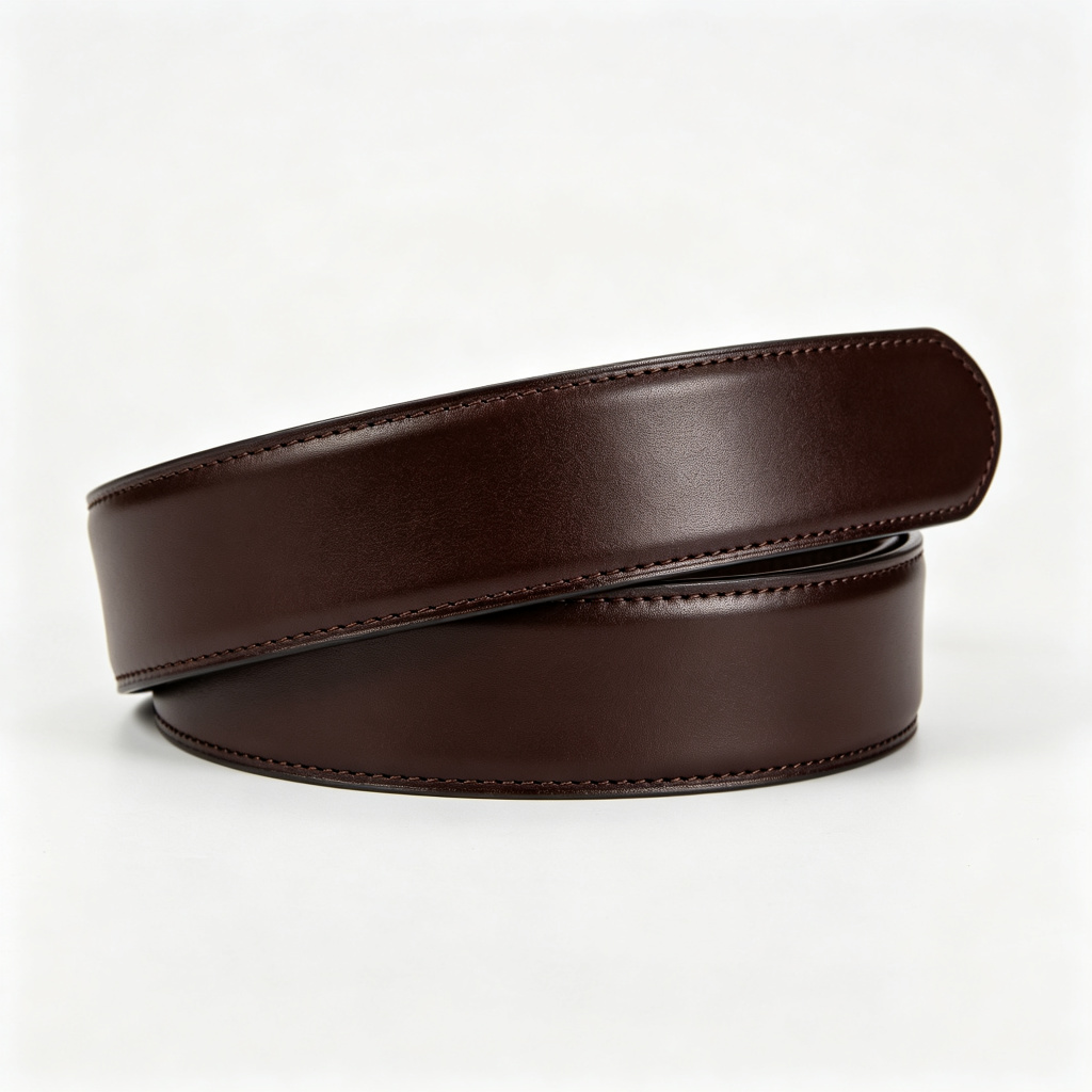 Dark Brown Leather Belt