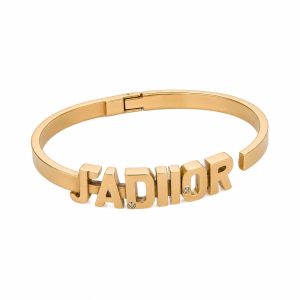 Gold-Tone Alloy (Non-Precious Metal) Geometric Open Cuff Bracelet