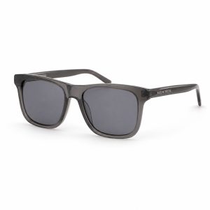 Smoke Gray Transparent Square Sunglasses
