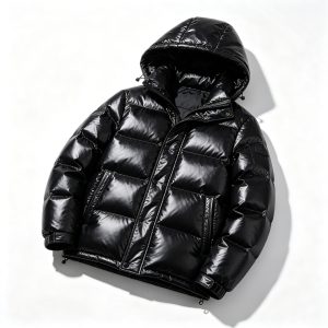 Black Shiny Down Jacket