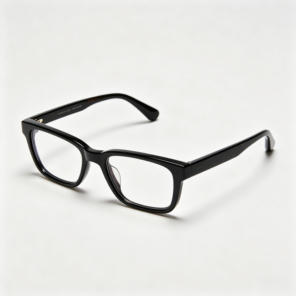 Black Acetate Rectangular Optical Glasses