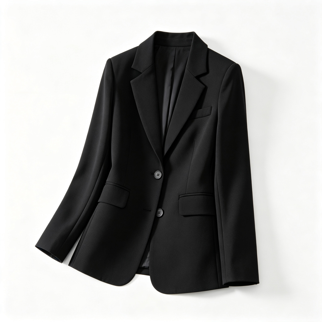 Black Fitted Blazer Jacket
