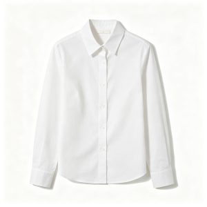 White Long Sleeve Button-Down Shirt