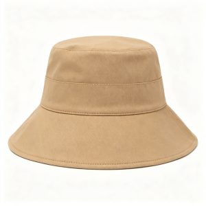 Khaki Cotton Bucket Hat