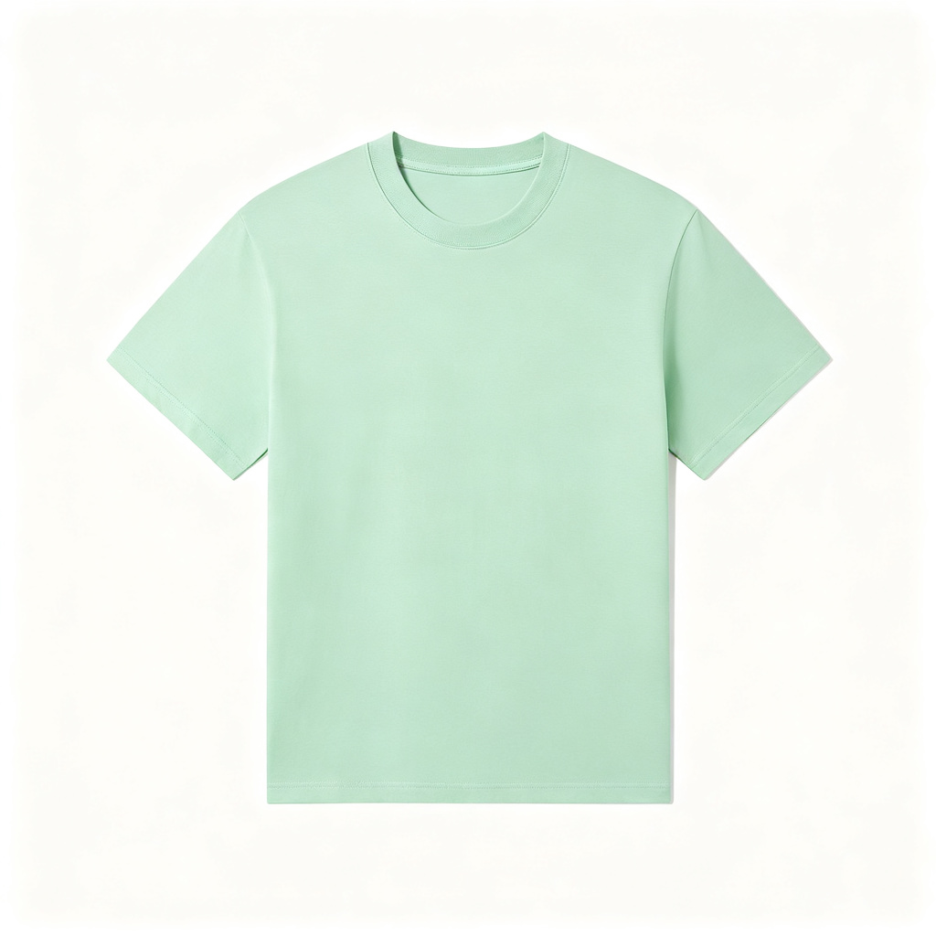 Mint Green Crew Neck Short Sleeve T-Shirt – Bild 2