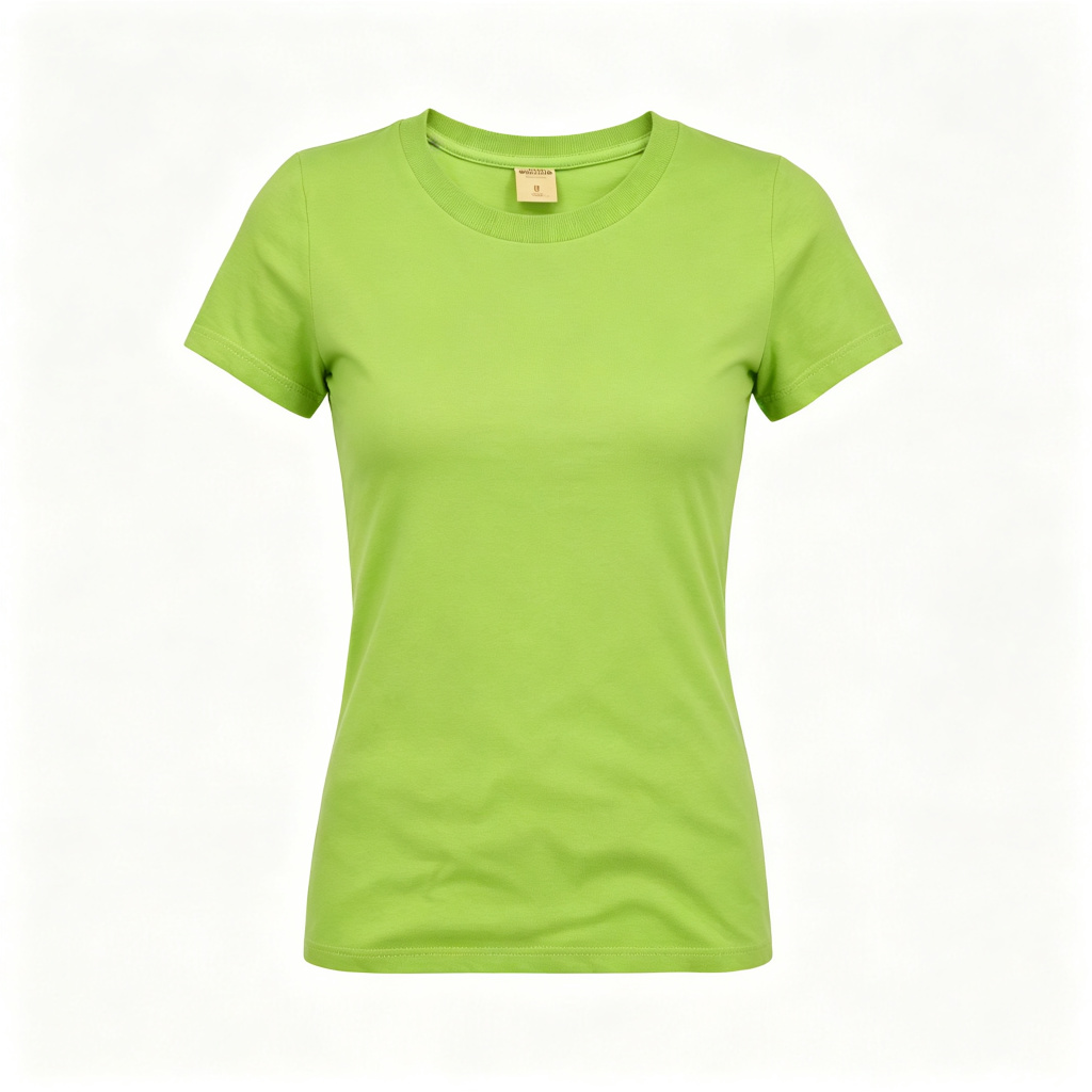 Apple Green Women's Crew Neck T-Shirt – Bild 2