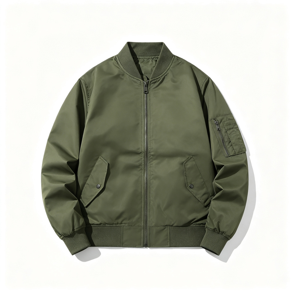 Army Green Bomber Jacket – Bild 2