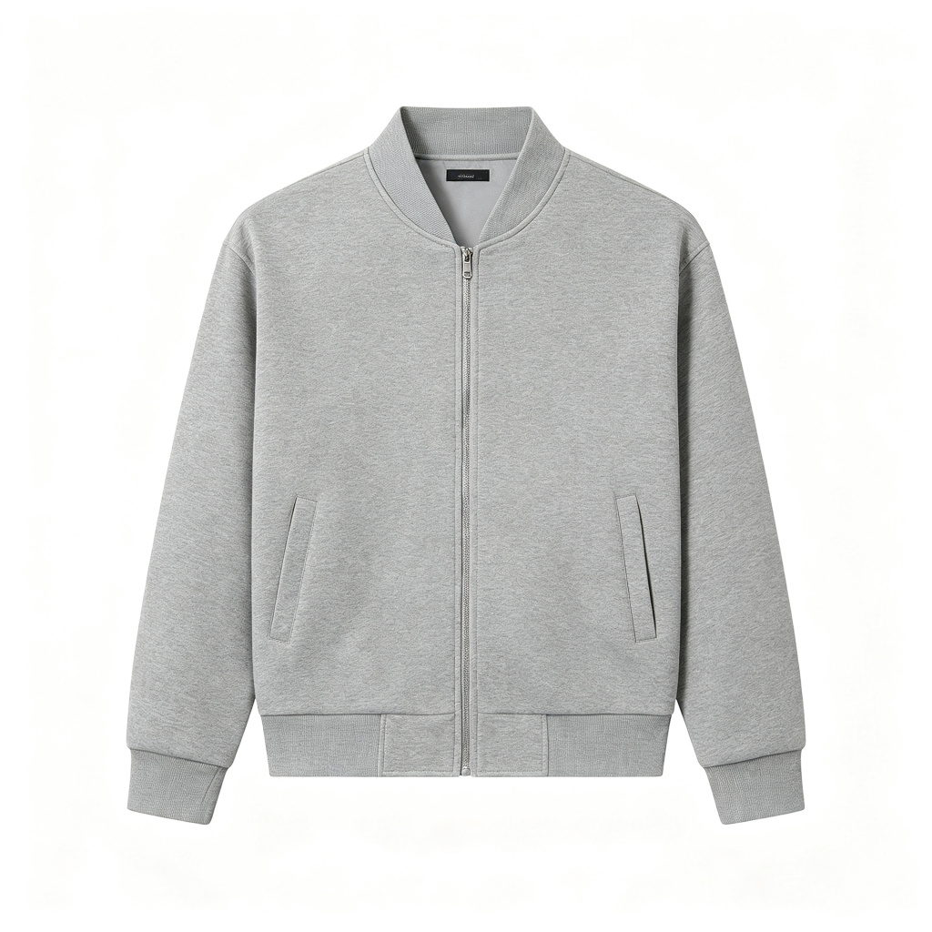 Gray Baseball Jacket – Bild 2