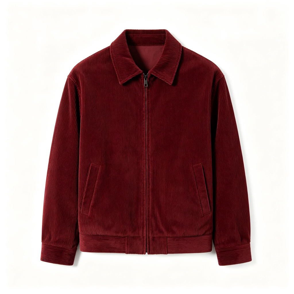 Burgundy Corduroy Jacket – Bild 2