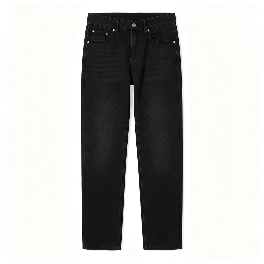 Black Straight Leg Jeans – Bild 2