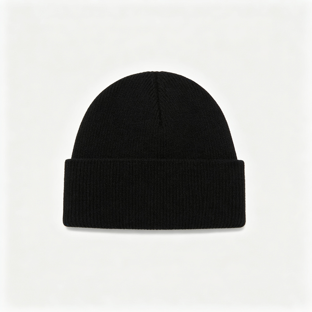 Black Knit Beanie – Bild 2
