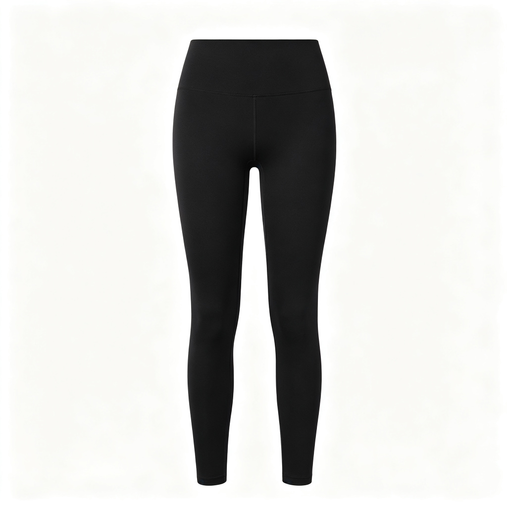 Black High Waist Yoga Leggings – Bild 2