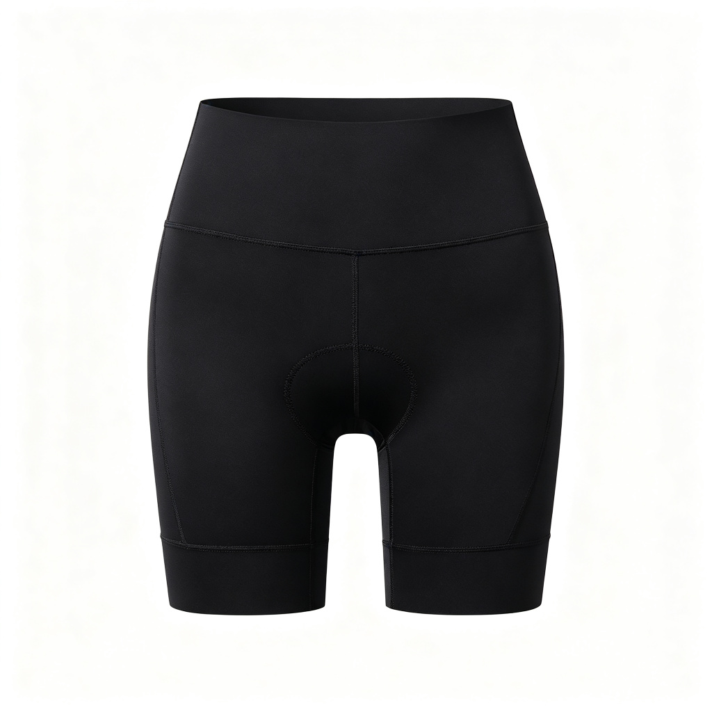 Black High Waist Biker Shorts – Bild 2
