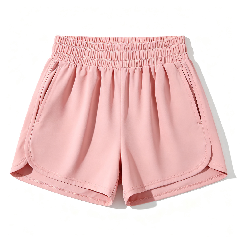 Pink High Waist Athletic Shorts – Bild 2