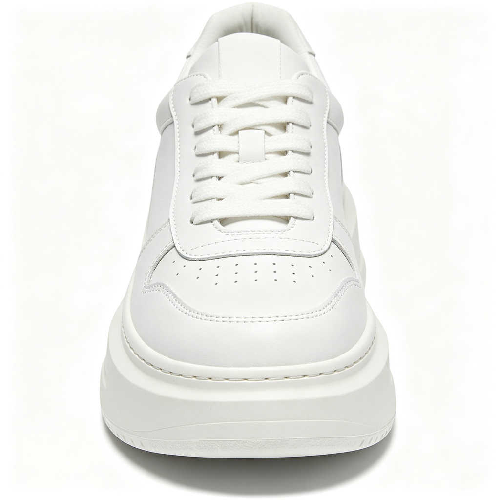 White Platform Sneakers – Bild 2