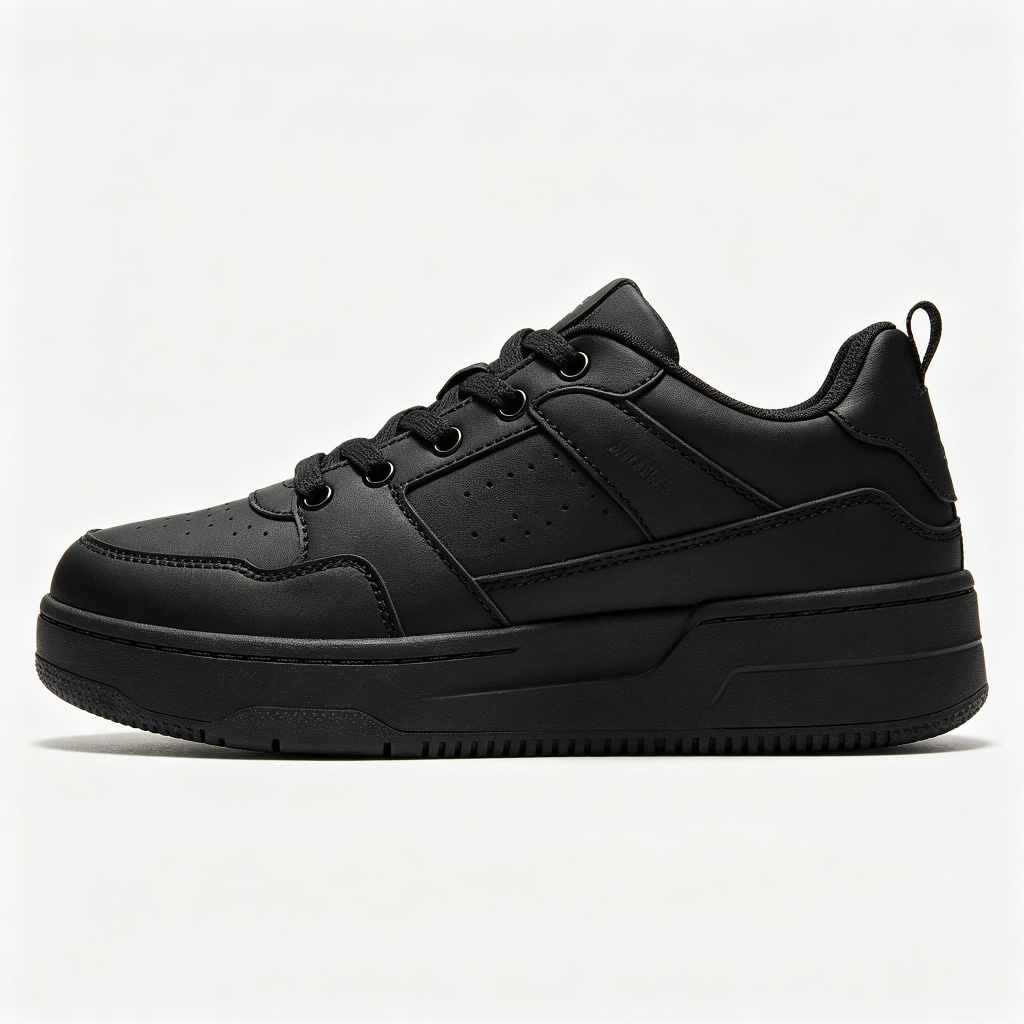 Black Athletic Casual Sneakers – Bild 2
