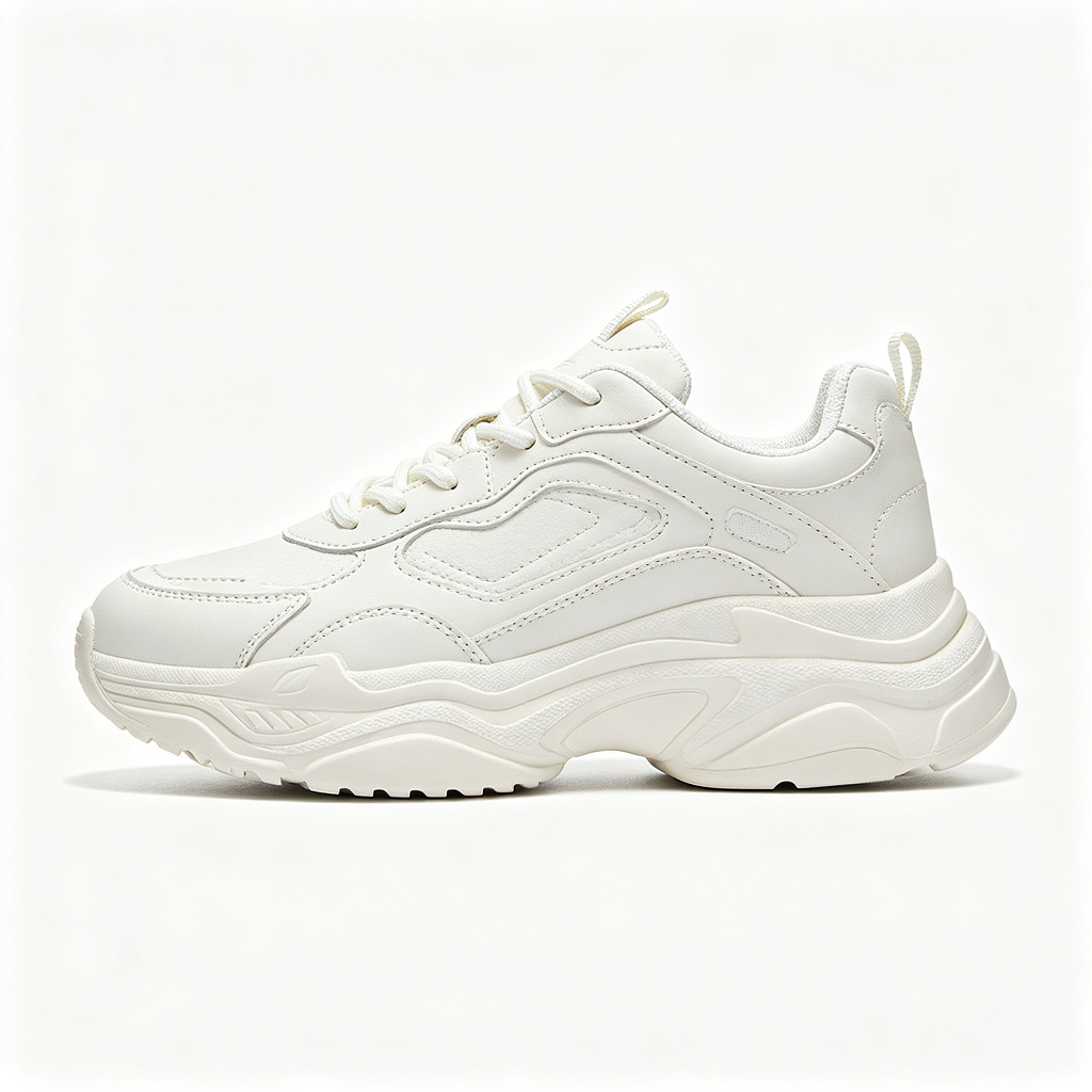 White Platform Chunky Sneakers – Bild 2
