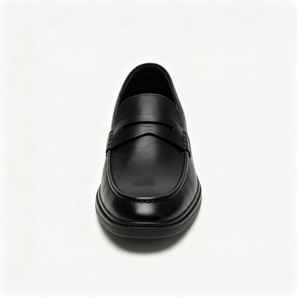 Black Casual Leather Shoes – Bild 2