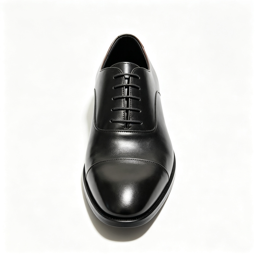 Black Lace Up Oxford Shoes – Bild 2