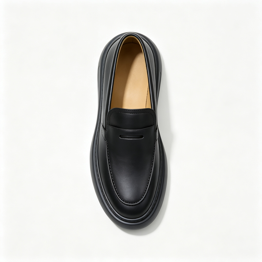 Black Platform Loafers – Bild 2